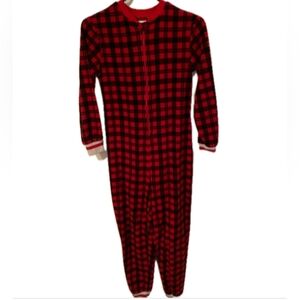 Source Unknown Red and Black Plaid Kids Pajamas